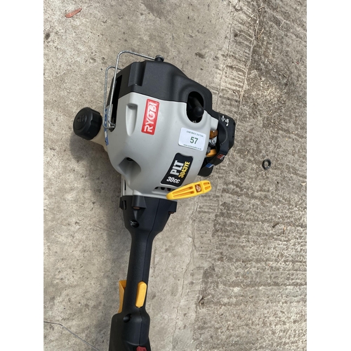 57 - RYOBI PLT3043YE STRIMMER + VAT