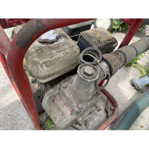 70 - HONDA GX180 PUMP 4.0 HP & PIPE  +  VAT