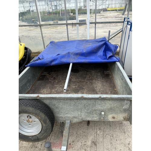 102 - IFOR WILLIAMS P6 TRAILER WITH COVER  NO VAT