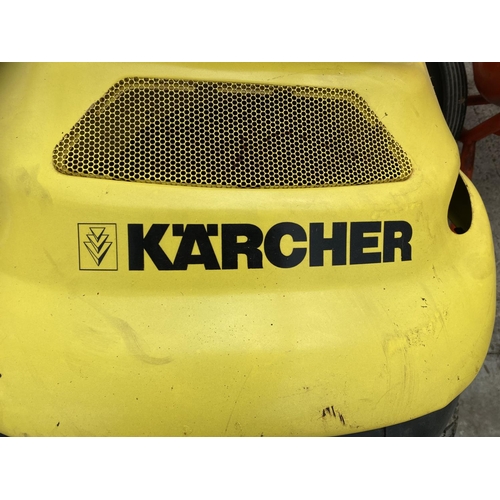 102A - KARCHER PETROL RIDE ON SWEEPER NEEDS A NEW BATTERY BUT WILL JUMP START NO VAT