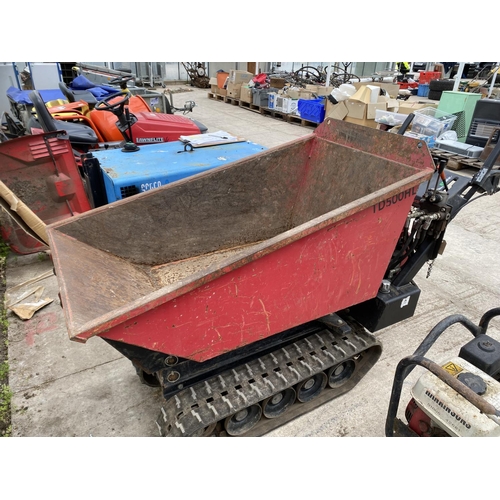 106A - 2018 HONDA TD500HL MINI DUMPER ONE OWNER VERY LITTLE USED NO VAT