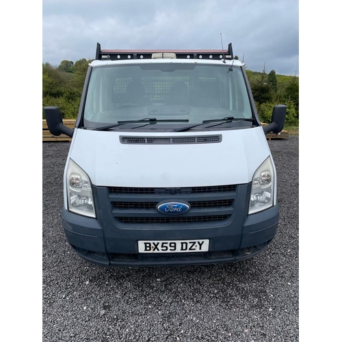 157 - FORD 2.4L TRANSIT TIPPER BX59 DZY MOT FEB 2023 APPROX 18000 MILESWHILST ALL DESCRIPTIONS ARE GIVEN I... 