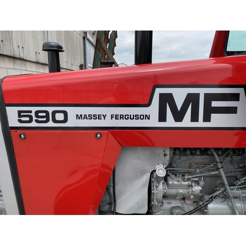 173 - A MASSEY FERGUSON 590 TRACTOR -UTF 234S 4762 HOURS THIS TRACTOR HAS BEEN THE SUBJECT OF A FULL, TWO ... 