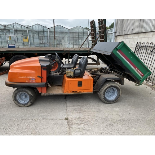 177 - JACOBSEN TEXTRON SV2322 TIPPER WITH PTO IN WORKING ORDER BUT NEEDS TRACKING DOING ON THE FRONT WHEEL... 