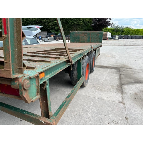 194 - TWIN AXLE ON BIG 6 TRANSPORT TRAILER  + VAT