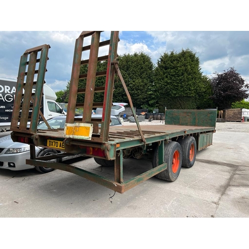 194 - TWIN AXLE ON BIG 6 TRANSPORT TRAILER  + VAT