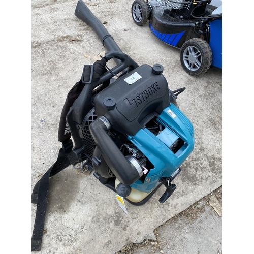 27 - MAKITA BBX MM4 7600 BACK PACK BLOWER + VAT