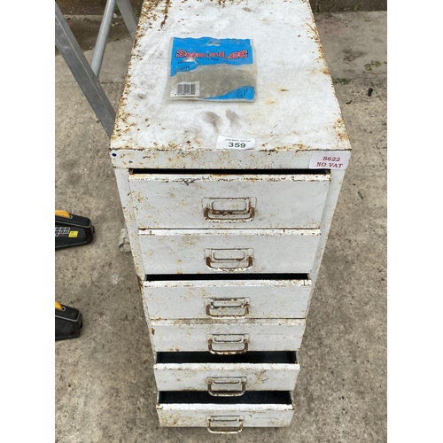 359 - VINTAGE DRAWERS  NO VAT