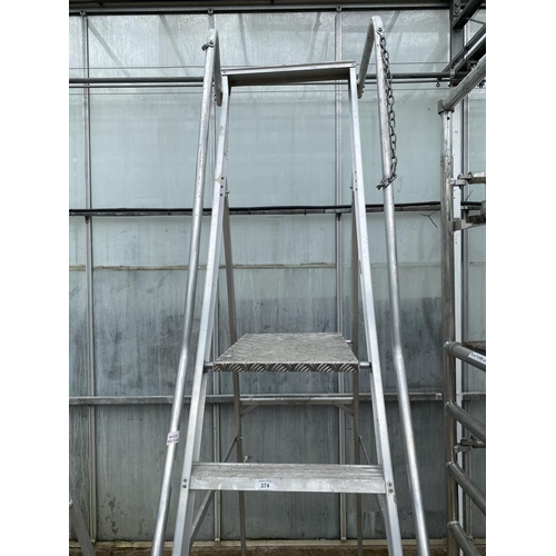 374 - 7 STEP PLATFORM LADDER  NO VAT