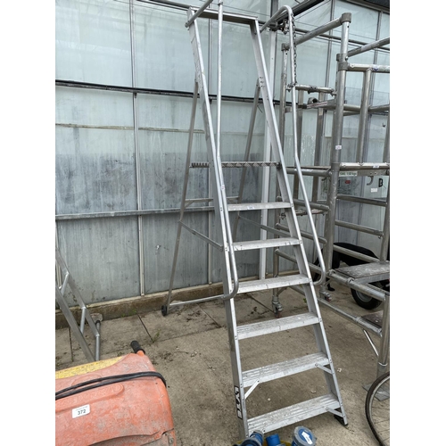 374 - 7 STEP PLATFORM LADDER  NO VAT