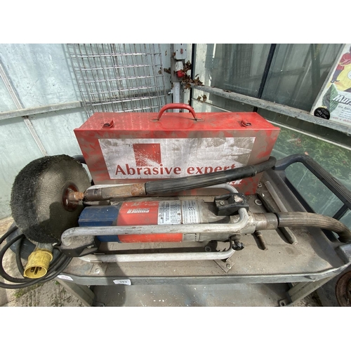 393 - SUHNER  BUFFER ABRASIVE EXPERT AND BRUSHES  NO VAT