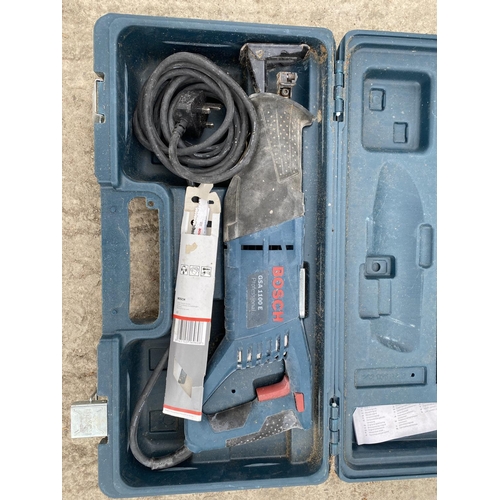 75 - BOSCH PROFESSIONAL GSA 1100E SAW & BOSCH PROFESSIONAL 12V BATTERY DRILL ALL IN GOOD WORKING ORDER NO... 