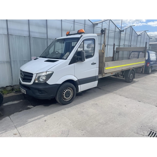 153 - MERCEDES SPRINTER 313 CDI DROP SIDE LORRY WITH TAIL LIFT WV65 ZGK 2 KEYS 163360 MILES FIRST REG 08/1... 