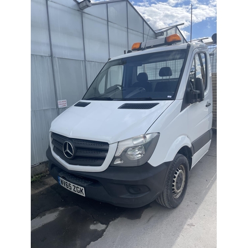 153 - MERCEDES SPRINTER 313 CDI DROP SIDE LORRY WITH TAIL LIFT WV65 ZGK 2 KEYS 163360 MILES FIRST REG 08/1... 