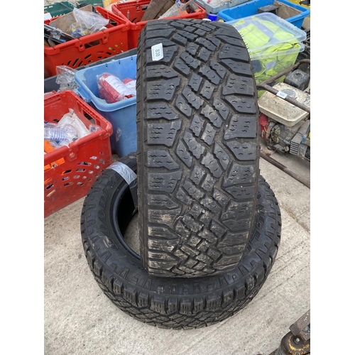 838 - 2 TYRES GOODYEAR 255/55R/19  - NO VAT