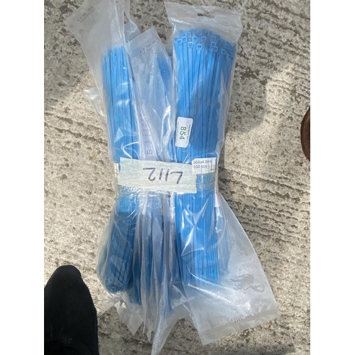 854 - 1500 CABLE TIES  RAF BLUE  +  VAT