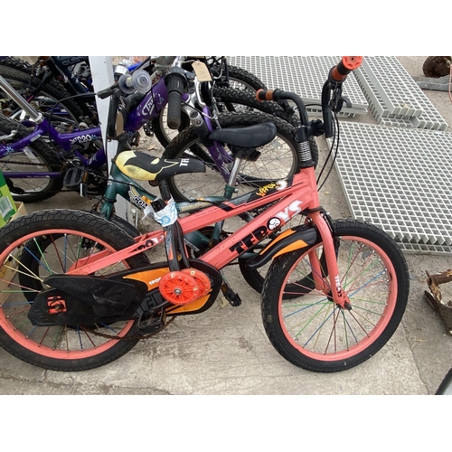 884 - PUSH BIKES X 4  NO VAT