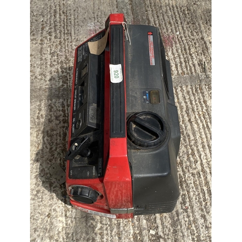 920 - HONDA EX 650 SUITCASE GENERATOR  NO VAT