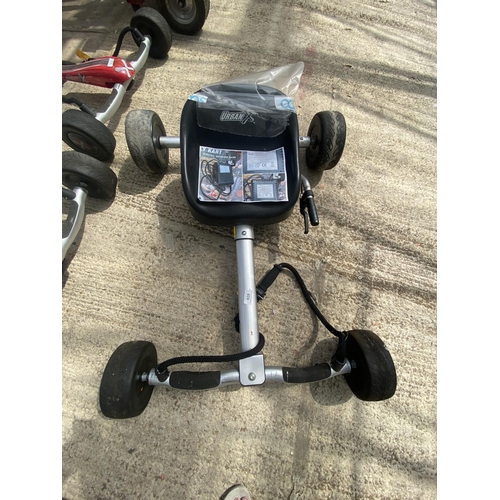 928 - URBAN SILVER BILLY CART (NO CHARGER BUT USES A UNIVERSAL CHARGER) - NO VAT