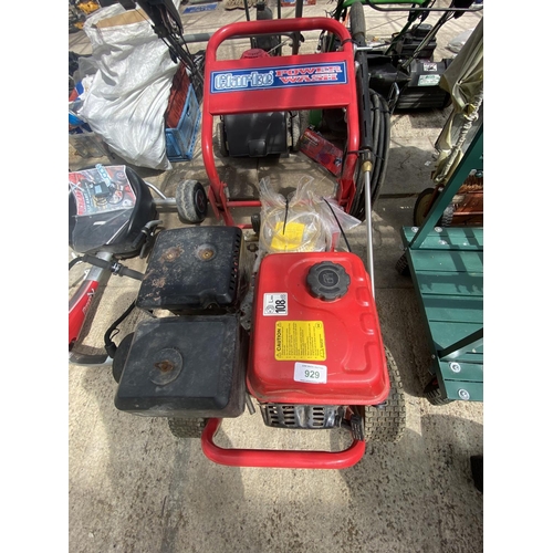 929 - CLARKE 108 DB POWER WASHER PLUS VAT