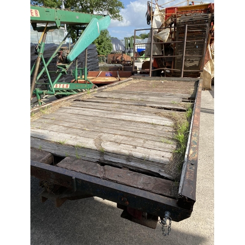 259 - BALE TRAILER 15' LONG  NO VAT