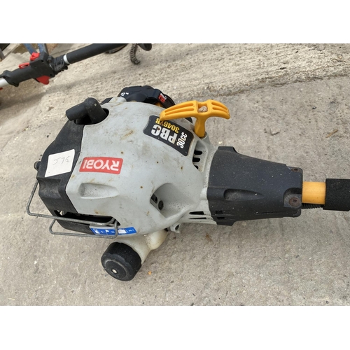 434 - RYOBI PETROL STRIMMER  NO VAT