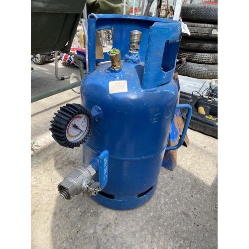 463 - AIR PRESSURE CYLINDER & AXLE STAND NO VAT