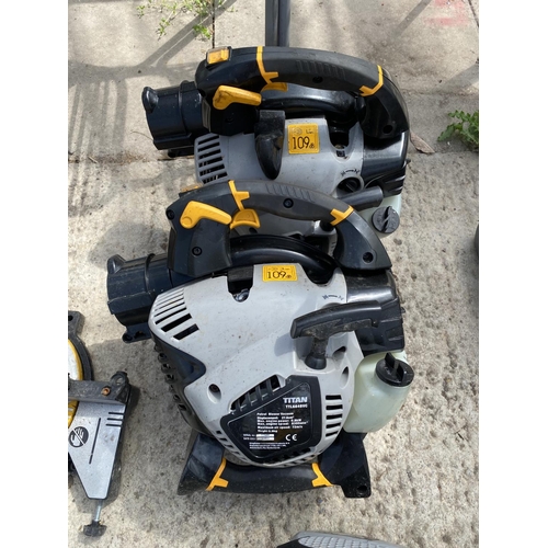 528 - 3  TITAN LEAF BLOWERS  NO VAT