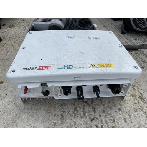 531 - SOLAR EDGE INVERTOR  NO VAT