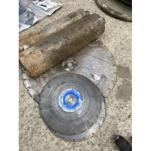 559 - 6  CORE DRILLS SAW BLADES  NO VAT