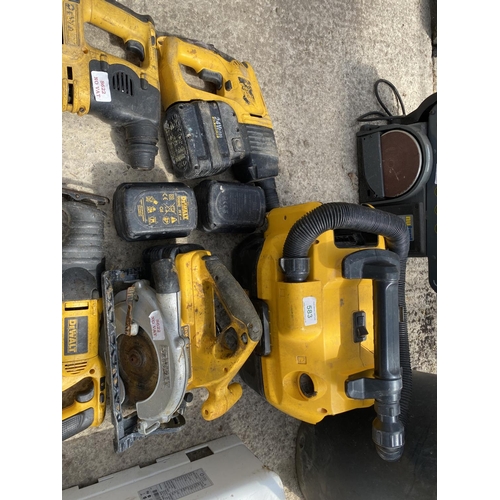 583 - 7 DEWALT TOOLS, DRILLS, SAWS  NO VAT