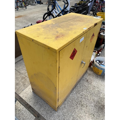 605 - STEEL CABINET  NO VAT