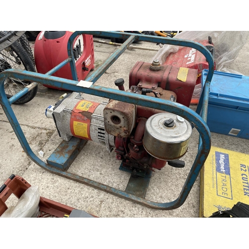 607 - VC CAST IRON BORE GENERATOR  NO VAT