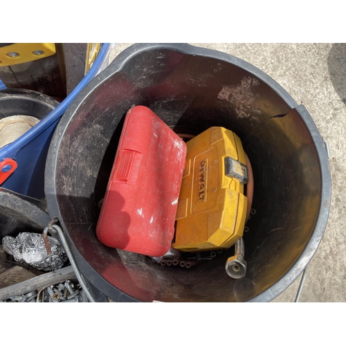 620 - BUCKET OF TOOLS X 3  NO VAT