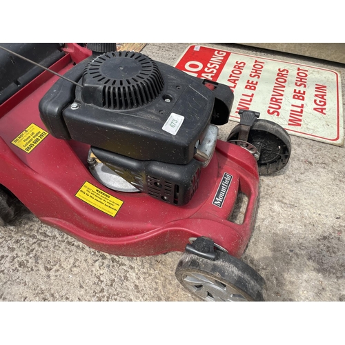 673 - MOUNTFIELD PETROL R100 LAWN MOWER(66)  NO VAT