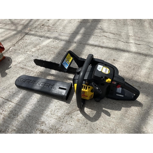 705 - MCCULLOCK CHAIN SAW  GWO  NO VAT