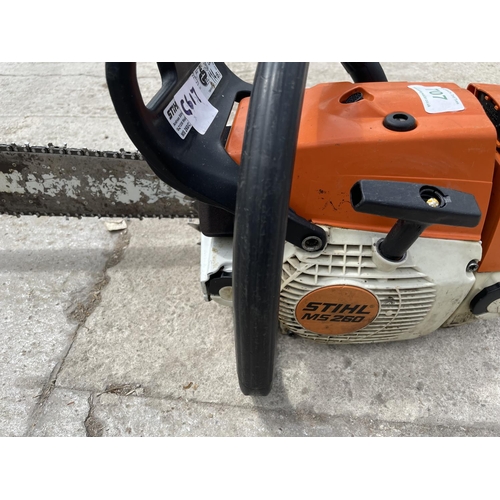 707 - STIHL MS 260C CHAIN SAW GWO  NO VAT