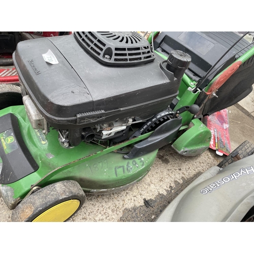 730 - JOHN DEERE R47RKB LAWNMOWER  NO VAT