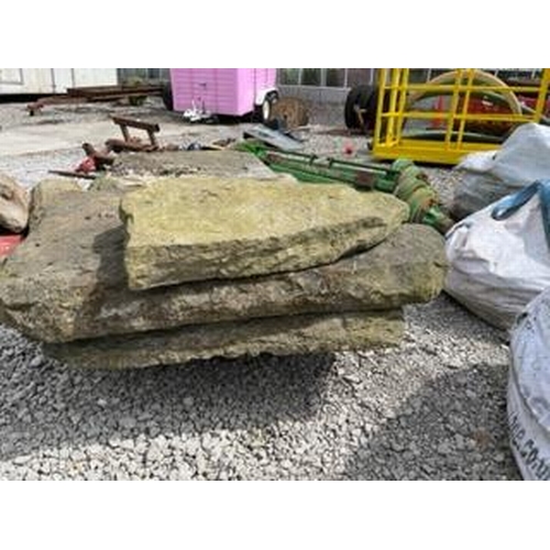 296 - 5 PIECES OF YORK STONE + VAT