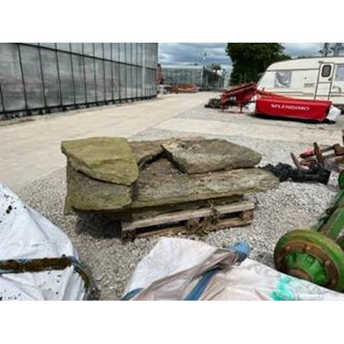 296 - 5 PIECES OF YORK STONE + VAT