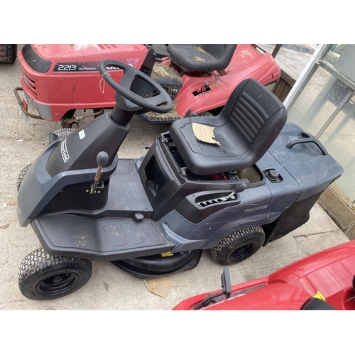 131 - MOUNTFIELD RIDE ON MOWER NEW BATTERY KEY IN THE PAY OFFICE NO VAT