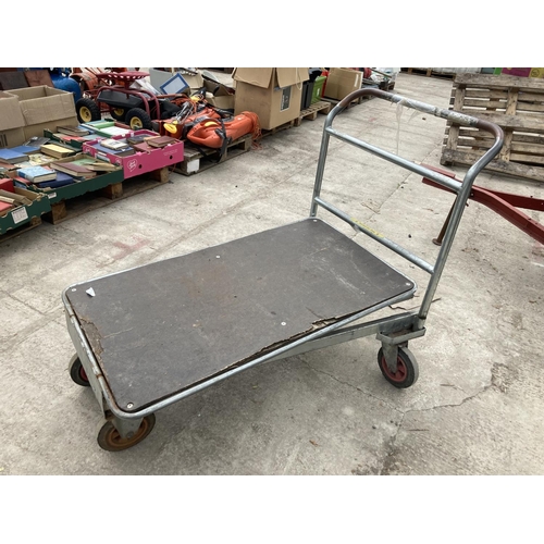 138 - 4 WHEEL TROLLEY NO VAT