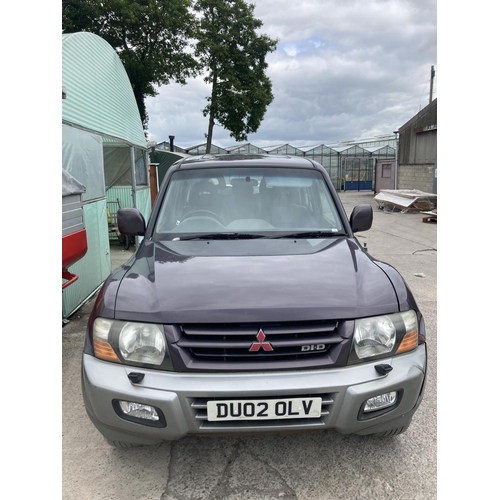 168 - MITSUBUSHI PAJERO DU02 OLV 99947 MILES LEATHER INTERIOR MOT 05/10/22 NO VAT