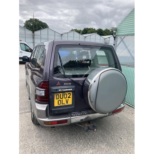 168 - MITSUBUSHI PAJERO DU02 OLV 99947 MILES LEATHER INTERIOR MOT 05/10/22 NO VAT