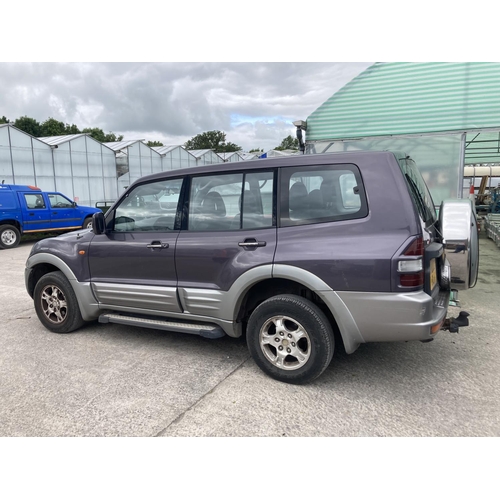 168 - MITSUBUSHI PAJERO DU02 OLV 99947 MILES LEATHER INTERIOR MOT 05/10/22 NO VAT