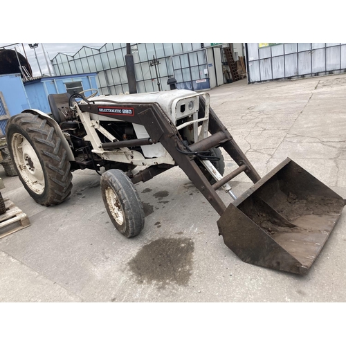 176 - DAVID BROWN 990 TRACTOR WITH V5 FIRST REG 01/09/70 TMA 315J WITH POWER LOADER RECONDITIONED ENGINE 1... 