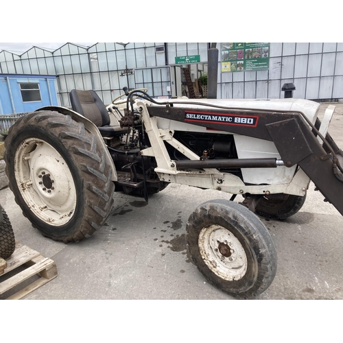 176 - DAVID BROWN 990 TRACTOR WITH V5 FIRST REG 01/09/70 TMA 315J WITH POWER LOADER RECONDITIONED ENGINE 1... 