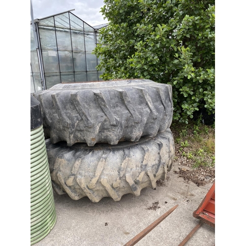 236 - TWO ALLIANCE PREMIUM 347 20.8 - 38 WHEELS AND TYRES - NO  VAT