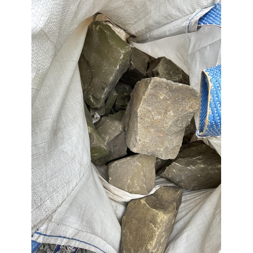 300 - TOTE BAG OF ROCKERY STONE + VAT