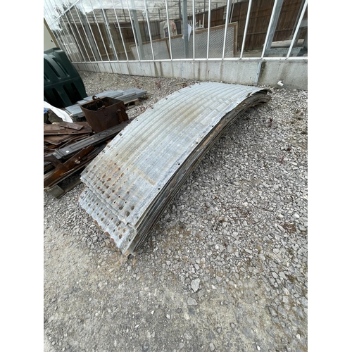 303 - 20 RVS CURVED GALVANISED SHEETS + VAT